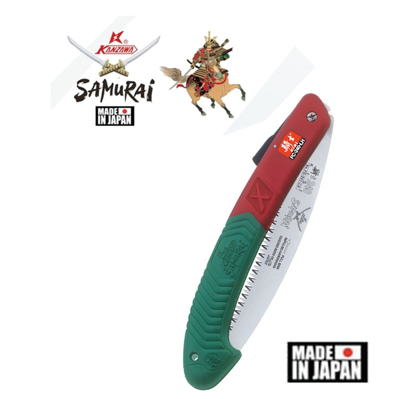 Samurai KISI FC-240-LH / 9 1/2" (24cm) Folding Curved Blade Saw Made in Japan - Image 2